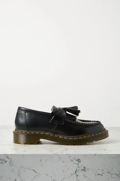 Shop Comme Des Garçons Comme Des Garçons + Dr. Martens Tasseled Leather Loafers In Black