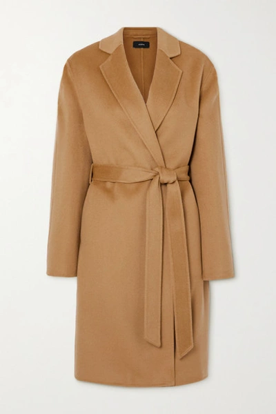 Joseph Cenda Belted Wool And Cashmere blend Coat In Camel ModeSens