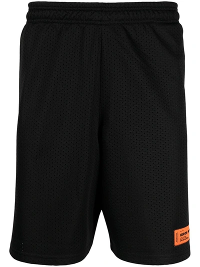 Shop Heron Preston Logo-print Basketball Shorts In Black