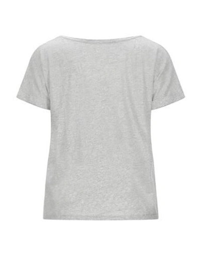 Shop Absolut Cashmere T-shirts In Light Grey