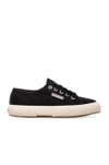 Superga Cotu Classic Lace Up Sneakers In Black