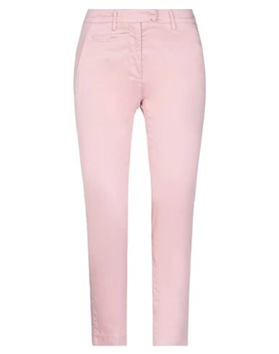 Shop Dondup Woman Pants Pink Size 27 Cotton, Elastane