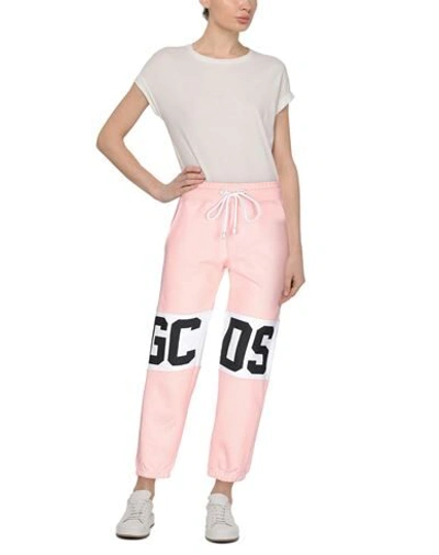 Shop Gcds Woman Pants Pink Size Xxl Cotton