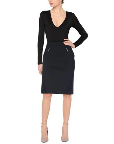 Shop Belstaff Woman Midi Skirt Black Size 8 Polyamide, Elastane