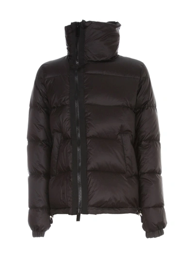 Shop Sacai Side Zip Down Jacket In Black