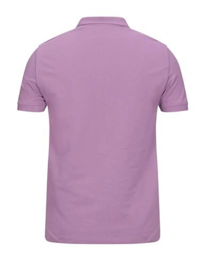 Shop Emporio Armani Polo Shirts In Light Purple