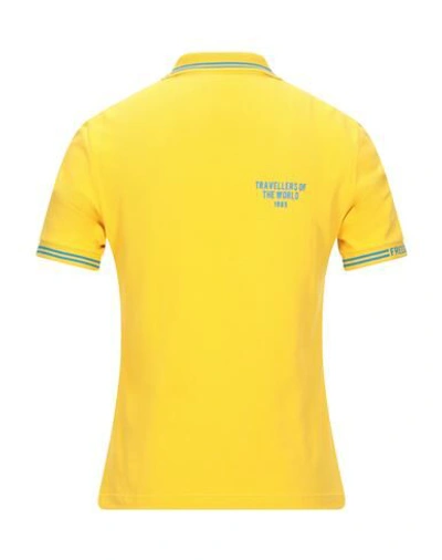 Shop Freedomday Man Polo Shirt Yellow Size S Polyester, Cotton
