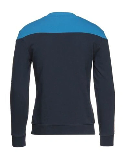 Shop Diadora Man Sweatshirt Blue Size Xxs Cotton