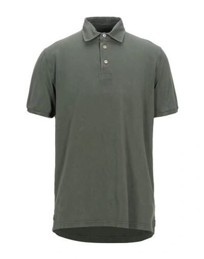 Shop Fedeli Polo Shirt In Military Green