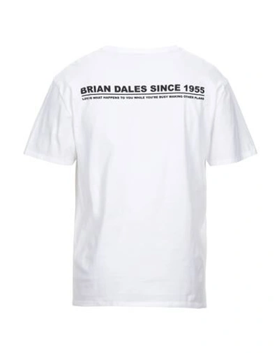 Shop Brian Dales Man T-shirt White Size L Cotton
