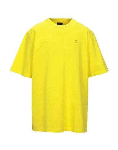 Shop Juunj T-shirts In Yellow