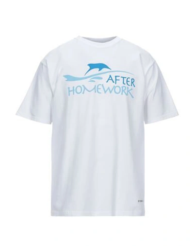 Shop Afterhomework T-shirts In White