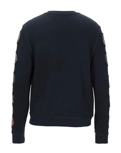 Shop Brian Dales Man Sweatshirt Midnight Blue Size Xxl Cotton
