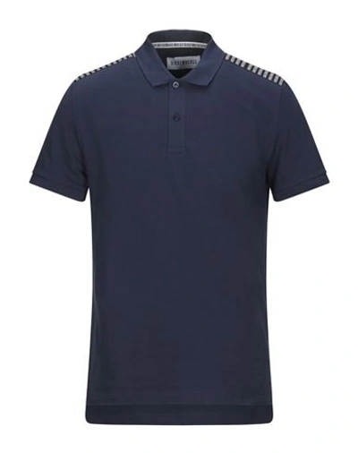 Shop Bikkembergs Polo Shirts In Dark Blue