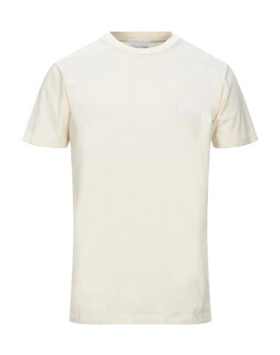 Shop Helmut Lang T-shirts In Ivory