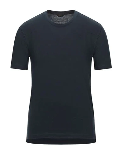 Shop Hōsio T-shirts In Dark Blue