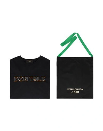 Stefflon Don X Yoox T-shirts In Black