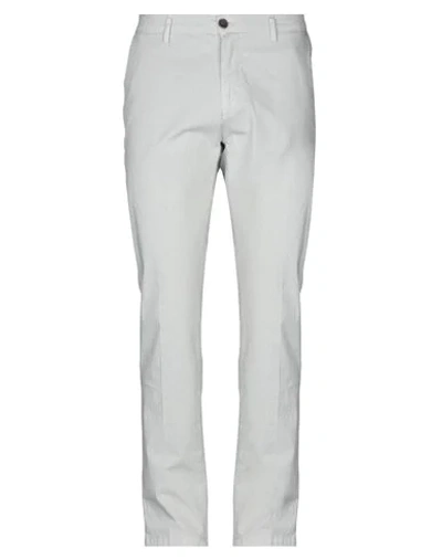 Shop Yan Simmon Man Pants Light Grey Size 38 Cotton, Elastane