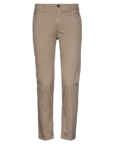 Re-hash Mens Beige Cotton Pants In Beige