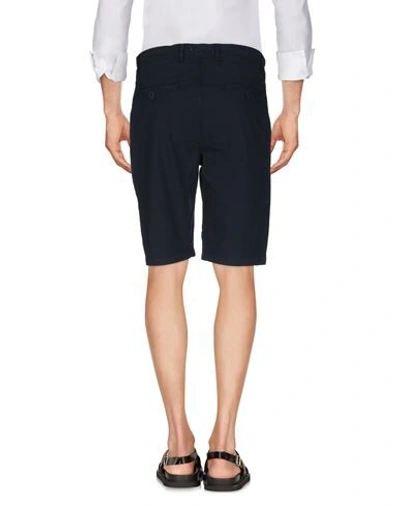 Shop Alpha Studio Man Shorts & Bermuda Shorts Midnight Blue Size 30 Cotton, Elastane