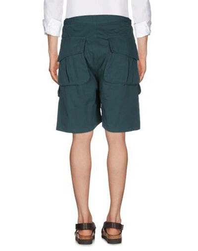 Shop Facetasm Shorts & Bermuda Shorts In Dark Green