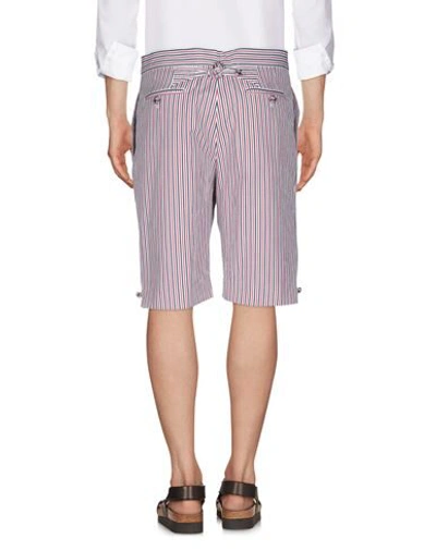 Thom Browne Backstrap Striped Shorts In Blue