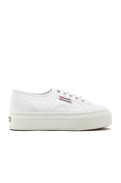 Shop Superga 2790 Platform Sneaker In White