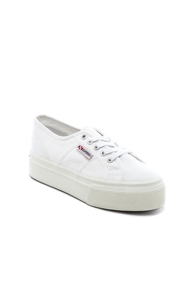 Superga 2790 Colorful Eyelets Sneakers In White
