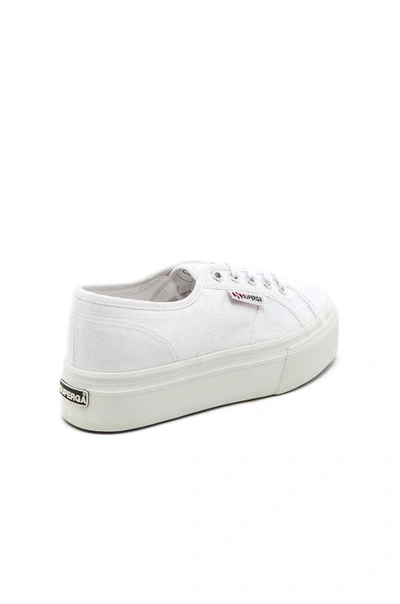 Shop Superga 2790 Platform Sneaker In White
