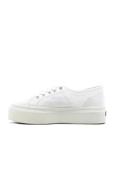 Shop Superga 2790 Platform Sneaker In White