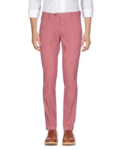 Shop Michael Coal Man Pants Pastel Pink Size 30 Cotton, Elastane