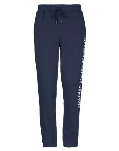 Shop Herschel Supply Co. Pants In Dark Blue