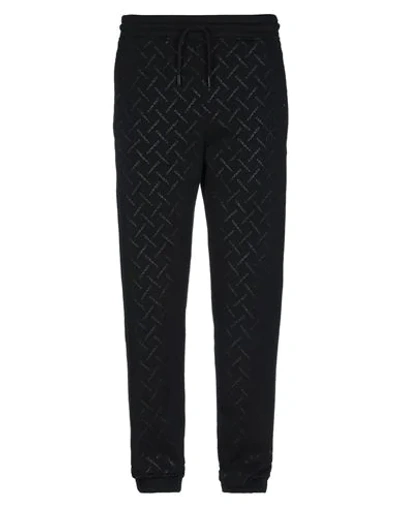 Shop Marcelo Burlon County Of Milan Marcelo Burlon Man Pants Black Size Xs Cotton, Polyester