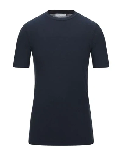 Shop Filippo De Laurentiis T-shirts In Dark Blue