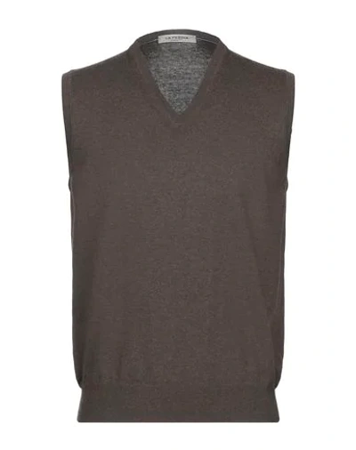 Shop La Fileria Sweaters In Dark Brown