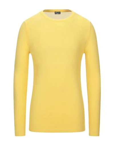Shop Blauer Man Sweater Yellow Size L Cotton