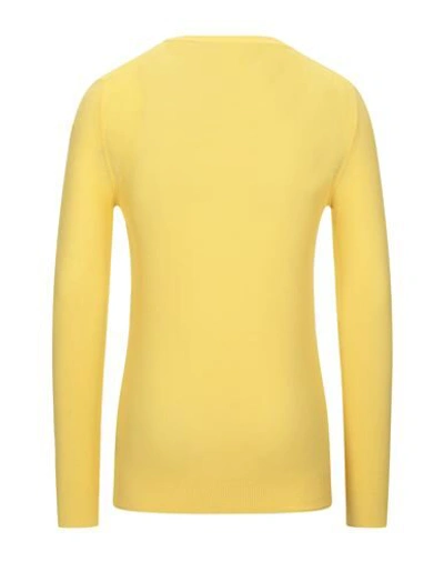 Shop Blauer Man Sweater Yellow Size L Cotton
