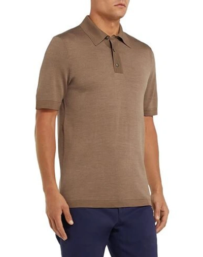 DUNHILL DUNHILL MAN SWEATER LIGHT BROWN SIZE S MULBERRY SILK 14098995AG 4