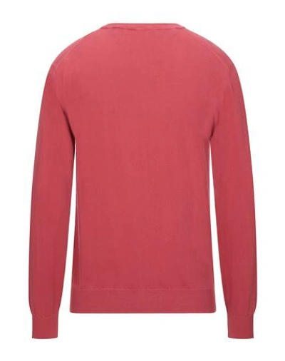 Shop Altea Man Sweater Brick Red Size M Cotton