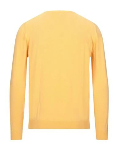 Shop Della Ciana Man Sweater Ocher Size 46 Cotton In Yellow