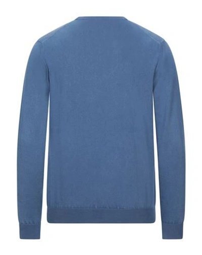 Shop Della Ciana Sweaters In Slate Blue