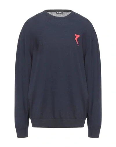 Shop Raf Simons Sweaters In Dark Blue