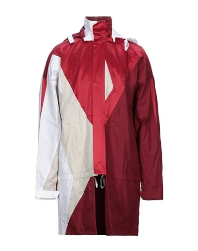 Shop Reebok Overcoats In Red