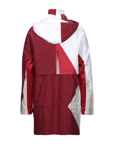 Shop Reebok Overcoats In Red