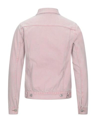 Shop John Elliott Denim Outerwear In Pastel Pink