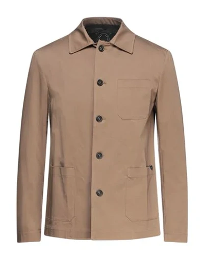 Shop T-jacket By Tonello Jackets In Camel