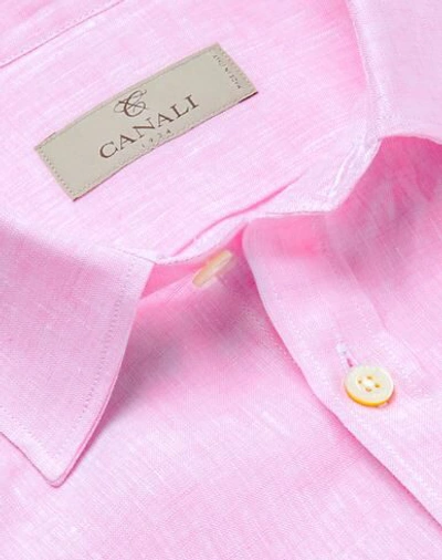 Shop Canali Shirts In Pink