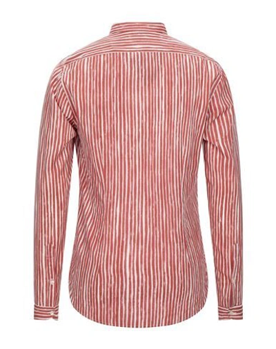 Shop Officina 36 Shirts In Brick Red