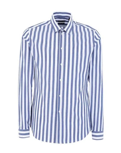 Shop Patrizia Pepe Man Shirt Blue Size 17 ½ Cotton