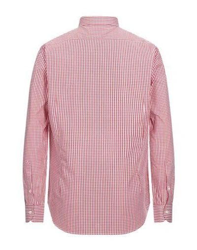 Shop Henry Cotton's Shirts In Red